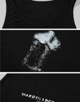 WARDEN EDGE Sheer-Wash Distressed Tank Top - PINKPARKS