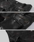 WARDEN EDGE Cuir taille basse à poche utilitaire Short