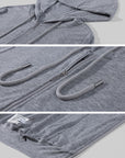 WARDEN EDGE Minimal Zip Hoodie & Camisole & Wide Leg Pants Three Piece Set