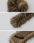 IAMXIAA Faux Fur Statement Scarf with Fluffy Texture