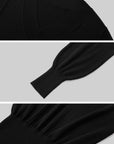 IAMXIAA Deep V Relaxed Longline Knit Sweater