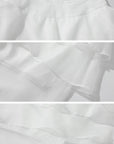 Rase le sol Layered Ruffle Sheer Skirt - PINKPARKS
