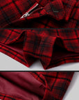 WARDEN EDGE Tartan Plaid Mini Shorts - PINKPARKS