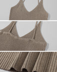 Hydrae Shimmer Ribbed Knit Bodycon Mini Dress