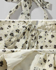 DreamyNerd Floral Halter Peplum Top - PINKPARKS