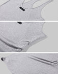 Rase le sol Lace Bra Layered Racerback Fitted Tank Top Set