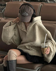 WARDEN EDGE Oversized Hooded Sweater