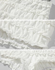 DreamyNerd Ruffled Knit Lounge Shorts - PINKPARKS