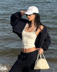ROVENTE Wide-Leg Fleece Sweatpants
