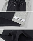 WARDEN EDGE Contoured Zip-Up Hoodie & Contrast Panel Shorts Set