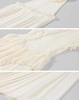 RASE LE SOL Ruffled Open-Waist Mermaid Dress