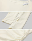 WARDEN EDGE Off-Shoulder Ribbed T-Shirt