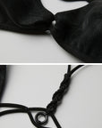 DOINDULGE Braided Strap Detail Bralette Top