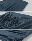 Hydrae Strapless Ruched Blouson Mini Dress with Open Back Tie