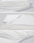 WARDEN EDGE Asymmetric Draped One-Shoulder Ruched Crop Top