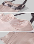 Hydrae Haut corset en satin Midnight Blush