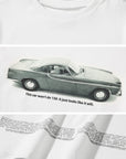 ROVENTE Vintage Car Graphic Baby Tee with Fitted Silhouette and Printed Text