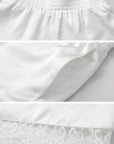 WARDEN EDGE Silk Lace-Trim Cami & Shorts Set - PINKPARKS