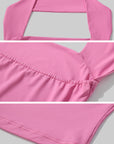 DreamyNerd Off-Shoulder Halter Knit Top - PINKPARKS