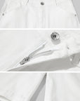 ROVENTE Minimalist White Tailored Bermudas - PINKPARKS