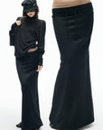 IAMXIAA Layered Low-Rise Mermaid Maxi Skirt