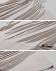 ROVENTE Draped Plunge Two-Piece T-Shirt