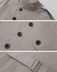 IAMXIAA Belted Short Trench Coat