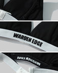 WARDEN EDGE Off-Shoulder Tee & Logo Bralette Set