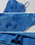 ROVENTE Liquid Floral Slip Maxi Dress