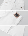IAMXIAA Low-Rise Flared Pants with Pocket Detail