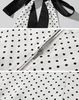 ROVENTE Polka Dot Halter Top & Skirt Set - PINKPARKS