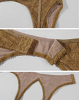 ROVENTE Floral Lace Cami & Garter Belt Set