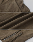 IAMXIAA Cropped Moto Jacket with Asymmetric Zip