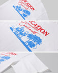 WARDEN EDGE Vacation Graphic Oversized T-Shirt