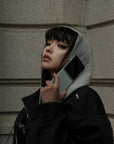 WARDEN EDGE Black Drawstring Zip-Up Jacket - PINKPARKS