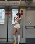 WARDEN EDGE White Bloom Shorts