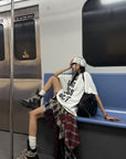 WARDEN EDGE Oversized Graphic Tee - PINKPARKS