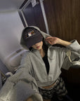 WARDEN EDGE Oversized Hooded Zip-Up Sweatshirt - PINKPARKS