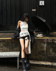 WARDEN EDGE Utility Denim Shorts with 3D Pocket Detailing - PINKPARKS