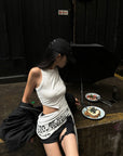 WARDEN EDGE Asymmetrical Strap Vest - PINKPARKS