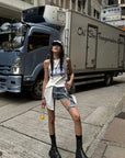 WARDEN EDGE Utility Denim Shorts with 3D Pocket Detailing - PINKPARKS