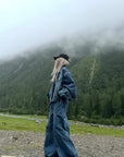 WARDEN EDGE Oversized Vintage Denim Jacket - PINKPARKS