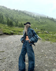 WARDEN EDGE Oversized Vintage Denim Jacket - PINKPARKS