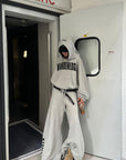 WARDEN EDGE Oversized Logo Hoodie Set - PINKPARKS