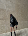 WARDEN EDGE PU Leather Bomber Jacket - PINKPARKS