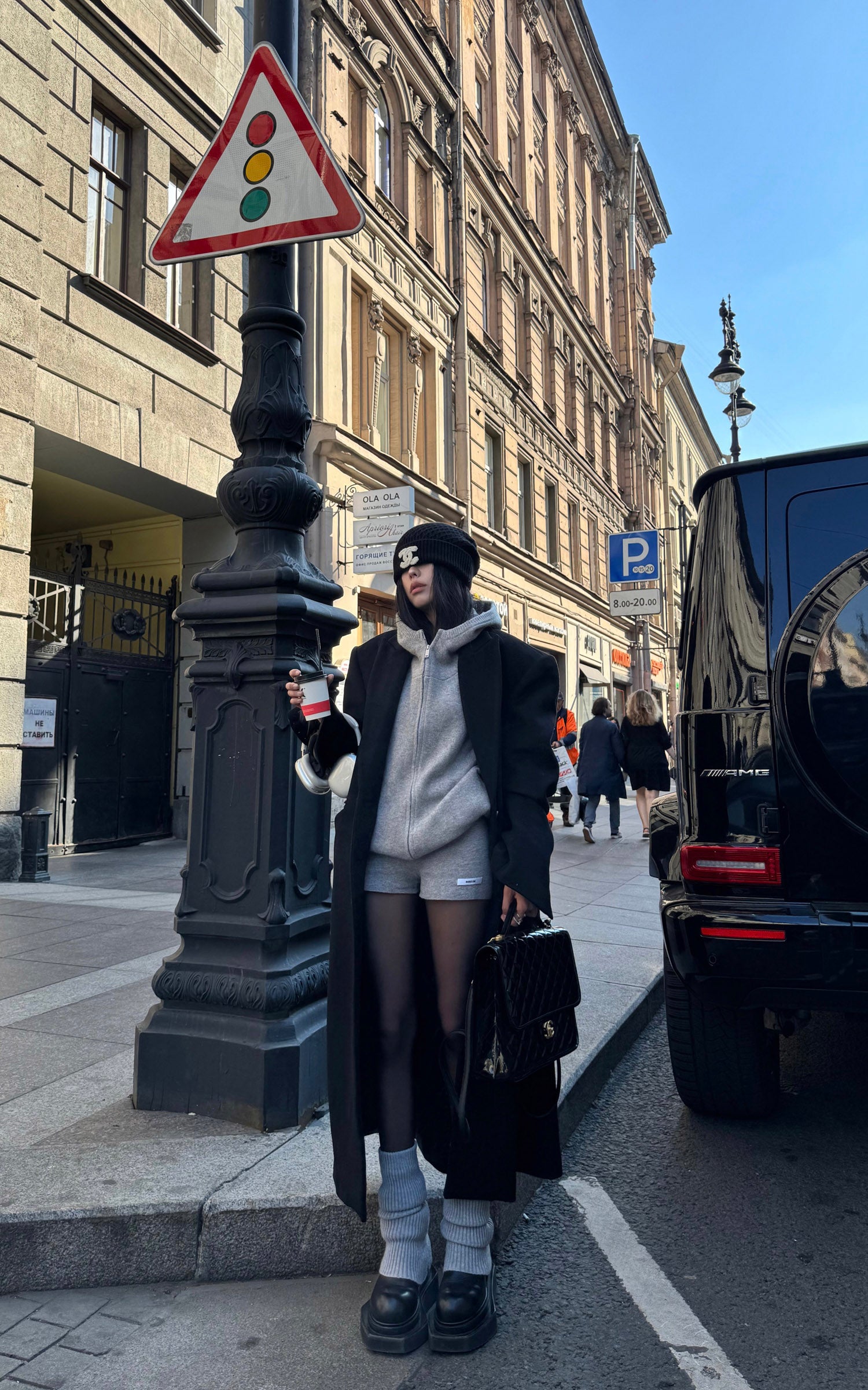 WARDEN EDGE オーバーサイズニットフーディー＆ショーツセット