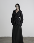 DOINDULGE Asymmetric Twisted Shirt with Sculptural Silhouette
