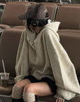 WARDEN EDGE Oversized Hooded Sweater