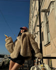 WARDEN EDGE Faux Fur Oversized Coat - PINKPARKS