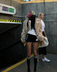 WARDEN EDGE Faux Fur Oversized Coat - PINKPARKS